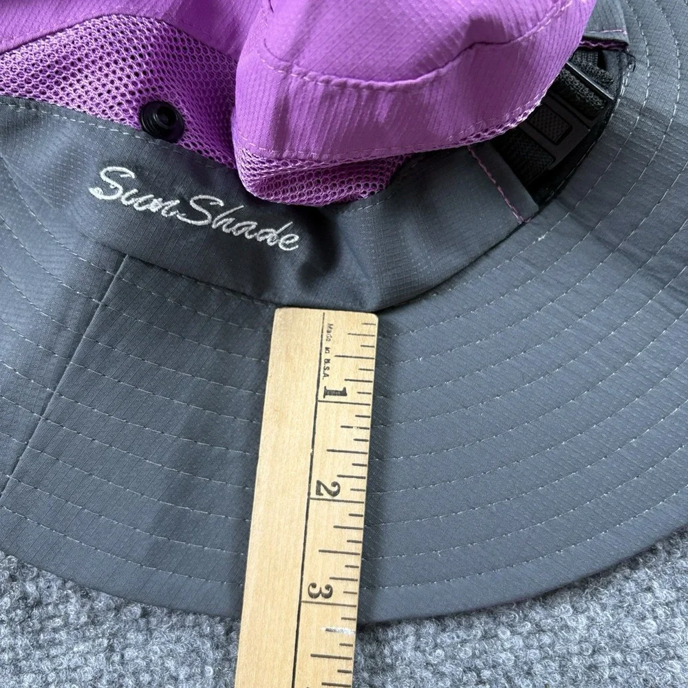 SunShade Hat Women's Purple Gray Wide Brim Sun Outdoor Hiking Boho Gorpcore